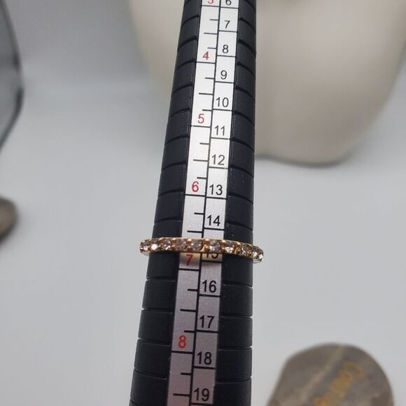 Crystal encrusted princess ring size 7 - Picture 3 of 3